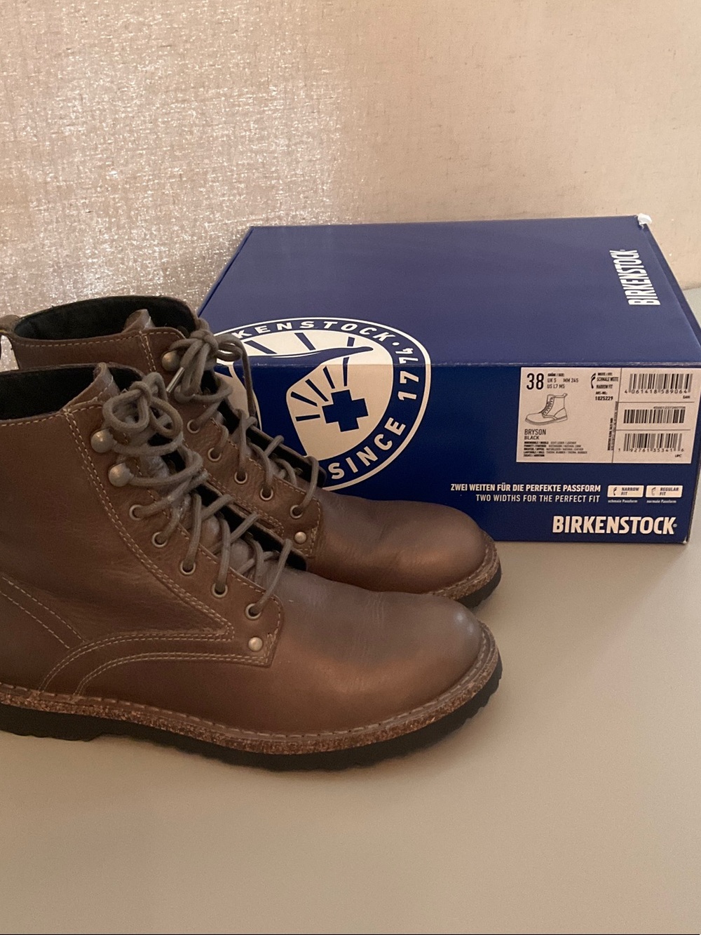 Birkenstock Bryson Leather Lace-Up Ankle Boots